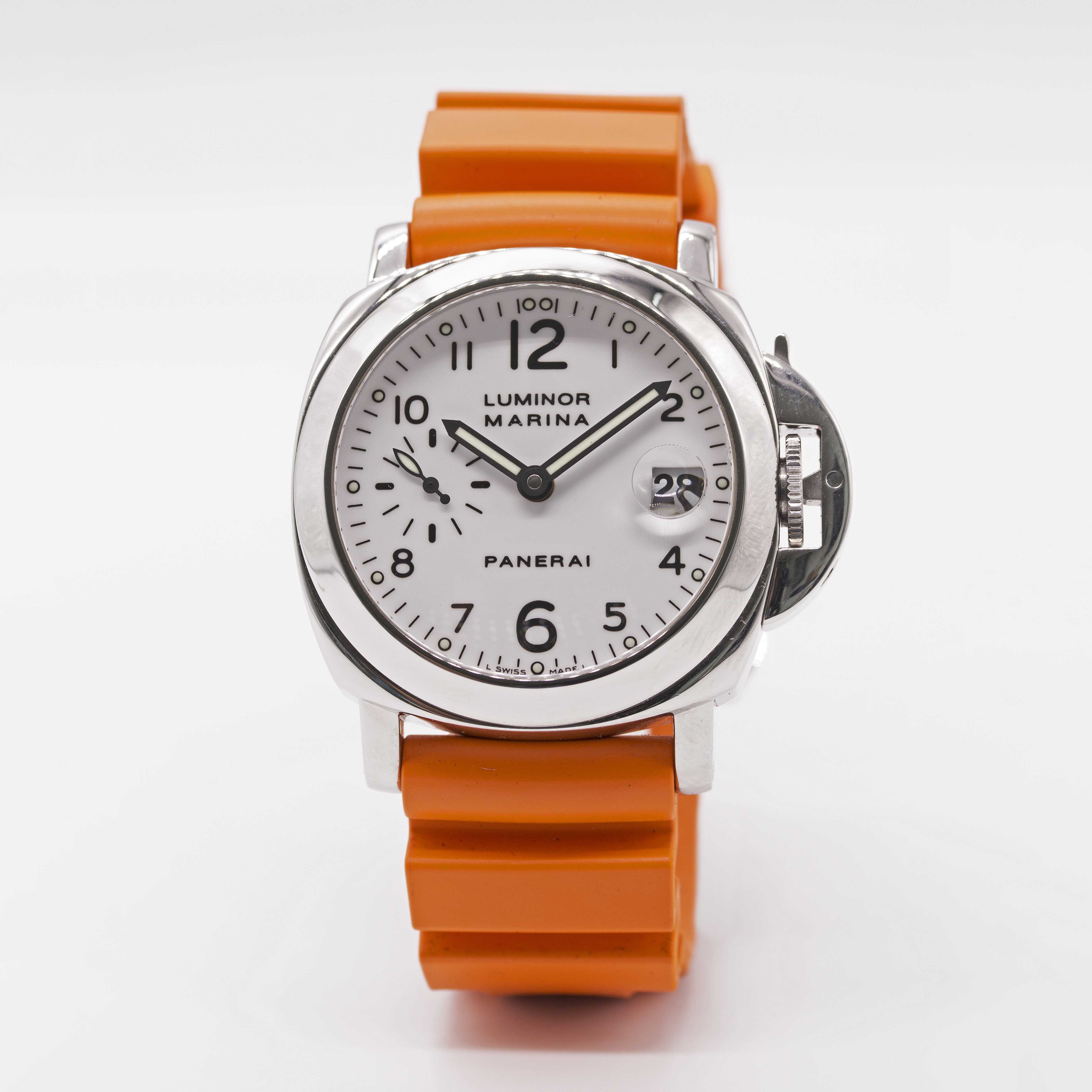 A GENTLEMAN'S STAINLESS STEEL PANERAI 40MM LUMINOR MARINA WRIST WATCH CIRCA 2000, REF. OP 6529 B - Image 2 of 8