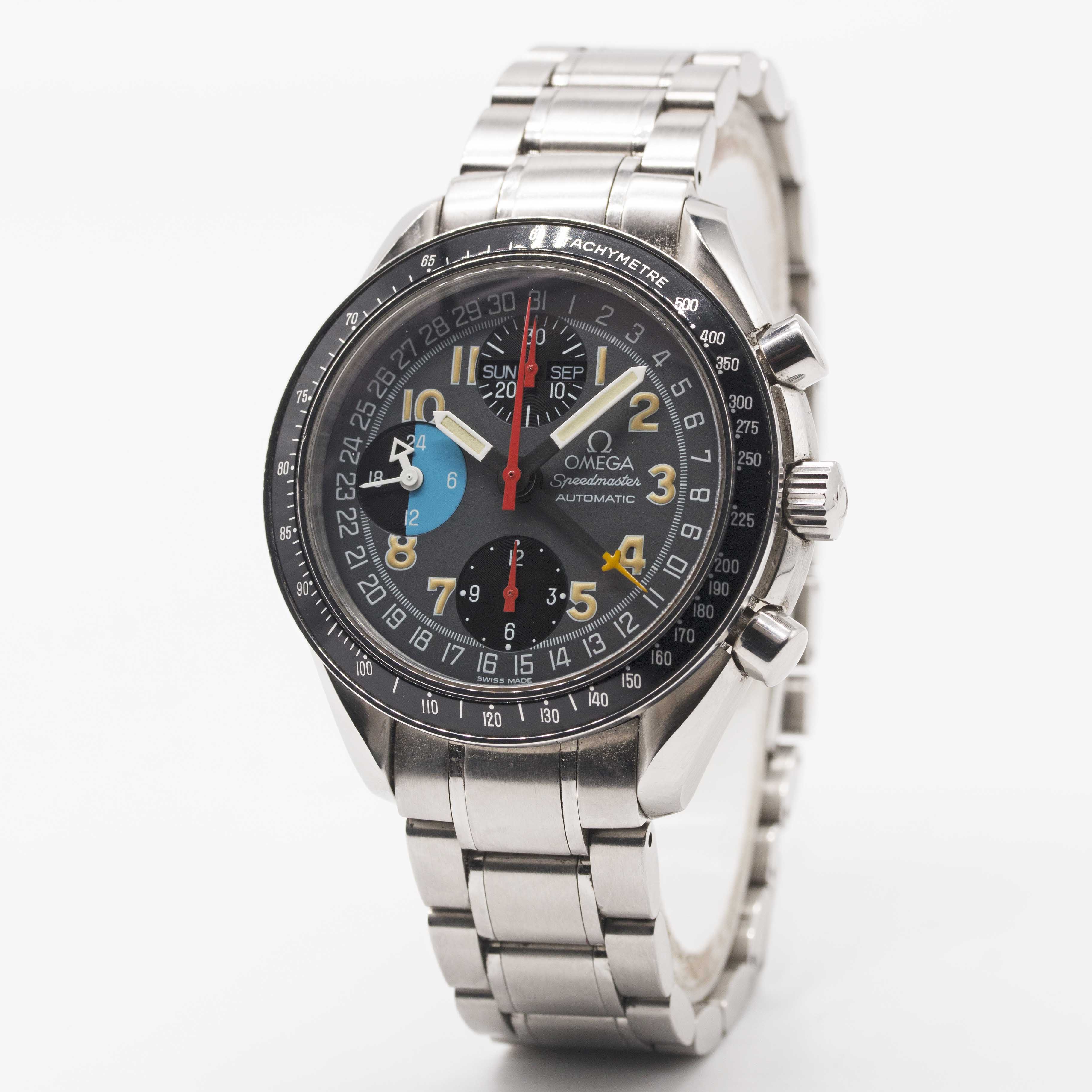 A GENTLEMAN'S STAINLESS STEEL OMEGA SPEEDMASTER "MK 40" TRIPLE CALENDAR AUTOMATIC CHRONOGRAPH - Image 3 of 8