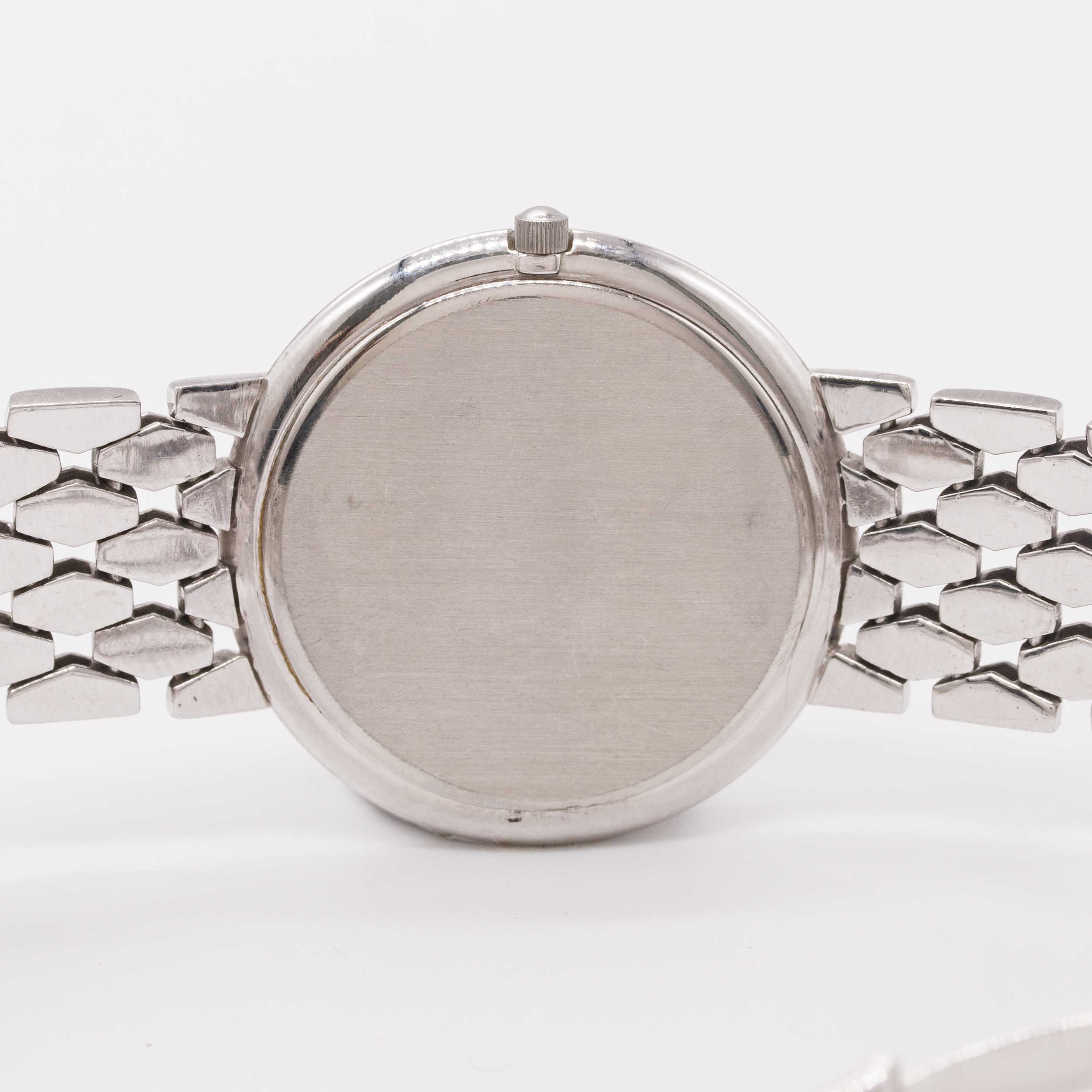 A WHITE METAL & DIAMOND A. BARTHELAY BRACELET WATCH CIRCA 1990s Movement: Quartz. Case: Diameter - Image 6 of 9