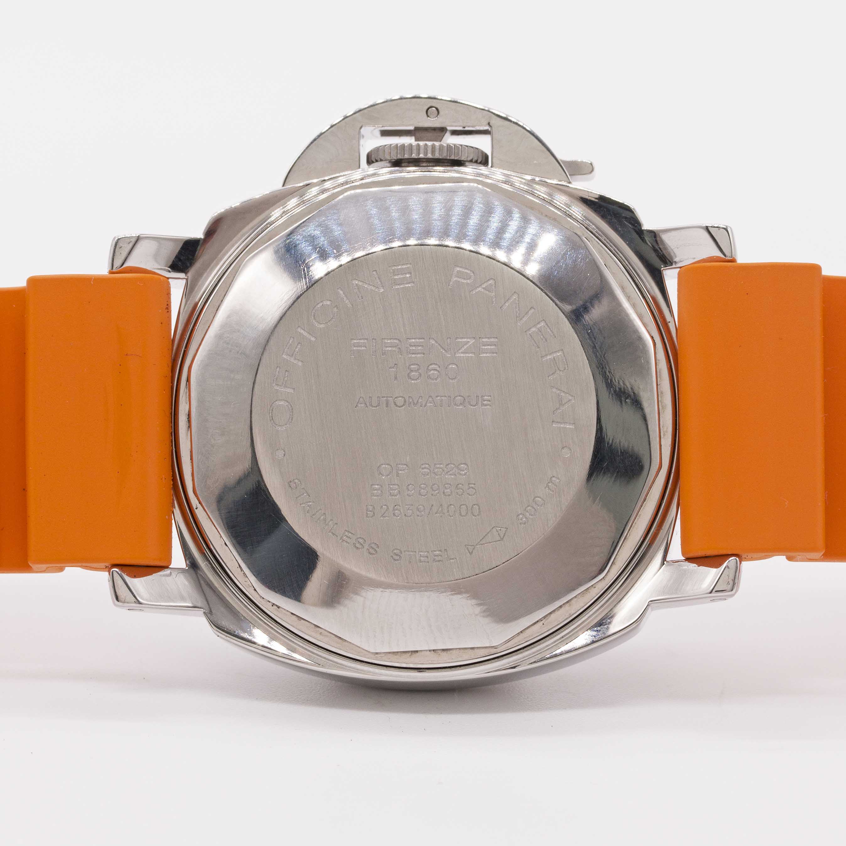 A GENTLEMAN'S STAINLESS STEEL PANERAI 40MM LUMINOR MARINA WRIST WATCH CIRCA 2000, REF. OP 6529 B - Image 6 of 8
