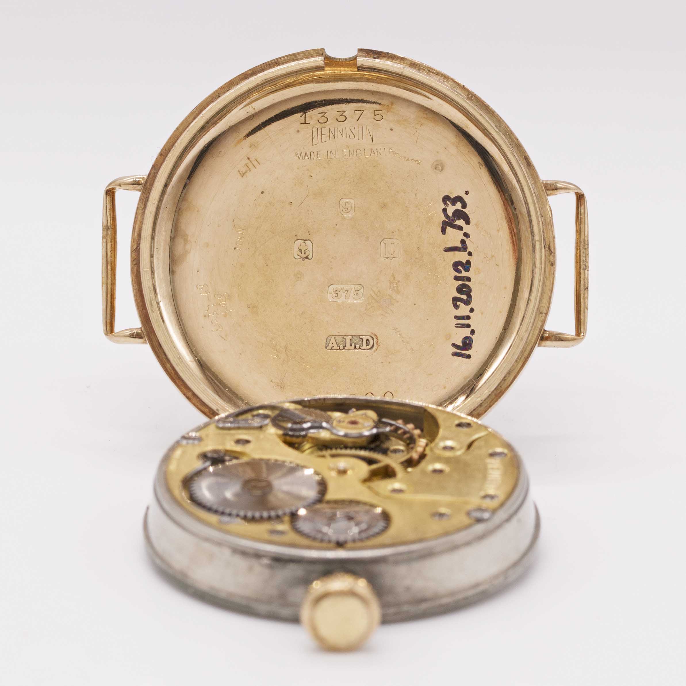 A GENTLEMAN'S 9CT SOLID GOLD ZENITH BIRCH & GAYDON LAND & WATER "OFFICERS" WRIST WATCH CIRCA - Image 6 of 11