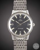 A GENTLEMAN'S STAINLESS STEEL OMEGA SEAMASTER AUTOMATIC BRACELET WATCH CIRCA 1967, REF. 165.002 WITH