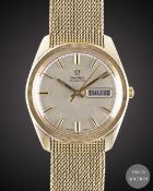 A GENTLEMAN'S 9CT SOLID GOLD OMEGA AUTOMATIC BRACELET WATCH CIRCA 1973 Movement: 24J, automatic,