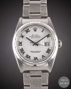 A GENTLEMAN'S STAINLESS STEEL ROLEX OYSTER PERPETUAL DATEJUST BRACELET WATCH CIRCA 2005, REF.