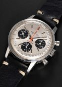 A GENTLEMAN'S STAINLESS STEEL BREITLING TOP TIME CHRONOGRAPH WRIST WATCH CIRCA 1969, REF. 810