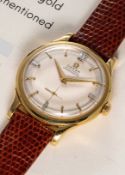 A RARE GENTLEMAN'S 18K SOLID YELLOW GOLD OMEGA 