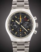 A RARE GENTLEMAN'S STAINLESS STEEL ITALIAN MILITARY AIR FORCE 