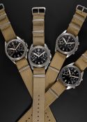 A COMPLETE SET OF GENTLEMAN'S STAINLESS STEEL BRITISH MILITARY 