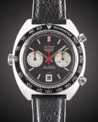 A GENTLEMAN'S STAINLESS STEEL HEUER 
