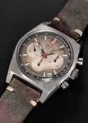 A GENTLEMAN'S STAINLESS STEEL ZENITH EL PRIMERO AUTOMATIC CHRONOGRAPH WRIST WATCH CIRCA 1970, REF.