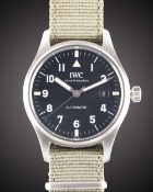A GENTLEMAN'S STAINLESS STEEL IWC MARK XVIII PILOTS WRIST WATCH DATED 2018, REF. 327007 IWC