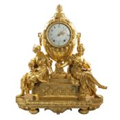 A RARE & LARGE LOUIS XVI ORMOLU STRIKING URN MANTEL CLOCK BY LEPAUTE, PARIS CIRCA LATE 18TH