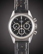 A GENTLEMAN'S STAINLESS STEEL HEUER CLASSIC CARRERA CHRONOGRAPH WRIST WATCH CIRCA 1999, REF.