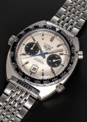 A RARE GENTLEMAN'S STAINLESS STEEL HEUER AUTAVIA 
