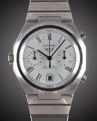 A RARE GENTLEMAN'S STAINLESS STEEL HEUER CORTINA AUTOMATIC CHRONOGRAPH BRACELET WATCH CIRCA 1977,