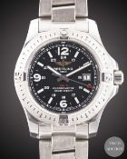 A STAINLESS STEEL BREITLING COLT CHRONOMETER BRACELET WATCH DATED 2018, REF. A74388, STILL UNDER