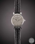 A LADIES STAINLESS STEEL PATEK PHILIPPE WRIST WATCH CIRCA 1945. REF. 506137. Movement: 18J, manual