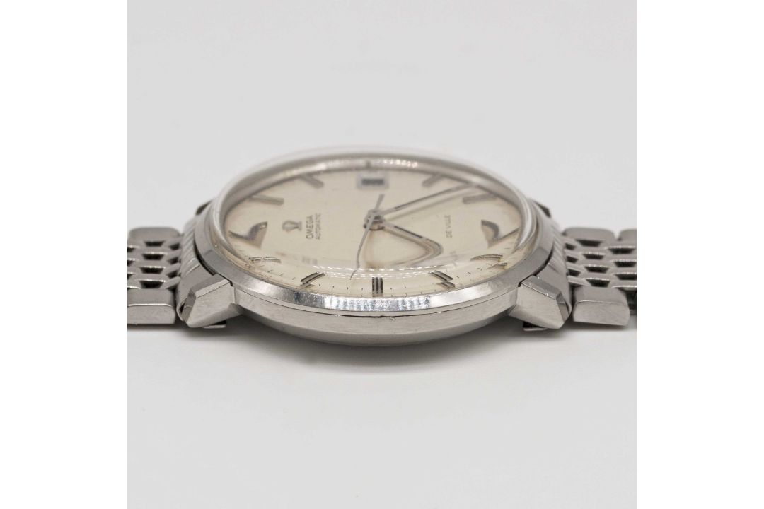 A GENTLEMAN'S STAINLESS STEEL OMEGA DE VILLE AUTOMATIC BRACELET WATCH CIRCA 1970, WITH BRUSHED - Image 8 of 8