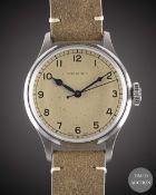 A GENTLEMAN'S STAINLESS STEEL LONGINES HERITAGE MILITARY WRIST WATCH DATED 2019, REF. L28194932,