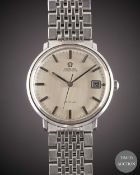 A GENTLEMAN'S STAINLESS STEEL OMEGA DE VILLE AUTOMATIC BRACELET WATCH CIRCA 1970, WITH BRUSHED