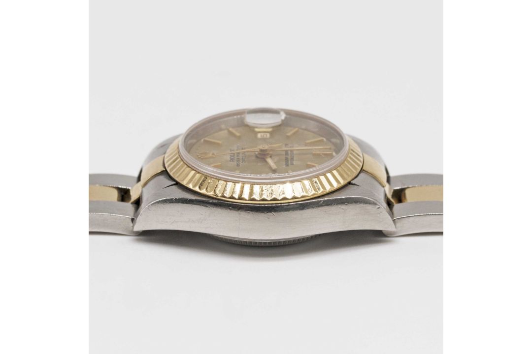 A LADIES STEEL & GOLD ROLEX OYSTER PERPETUAL DATEJUST BRACELET WATCH DATED 2002, REF. 79173 WITH - Image 9 of 10