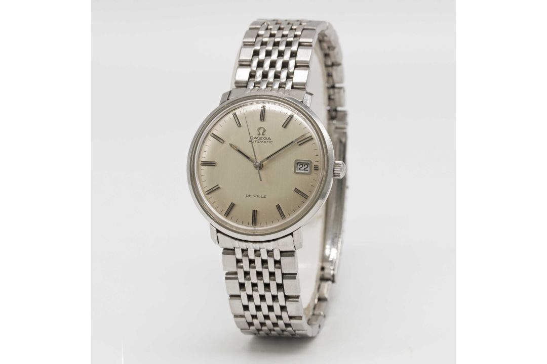 A GENTLEMAN'S STAINLESS STEEL OMEGA DE VILLE AUTOMATIC BRACELET WATCH CIRCA 1970, WITH BRUSHED - Image 3 of 8