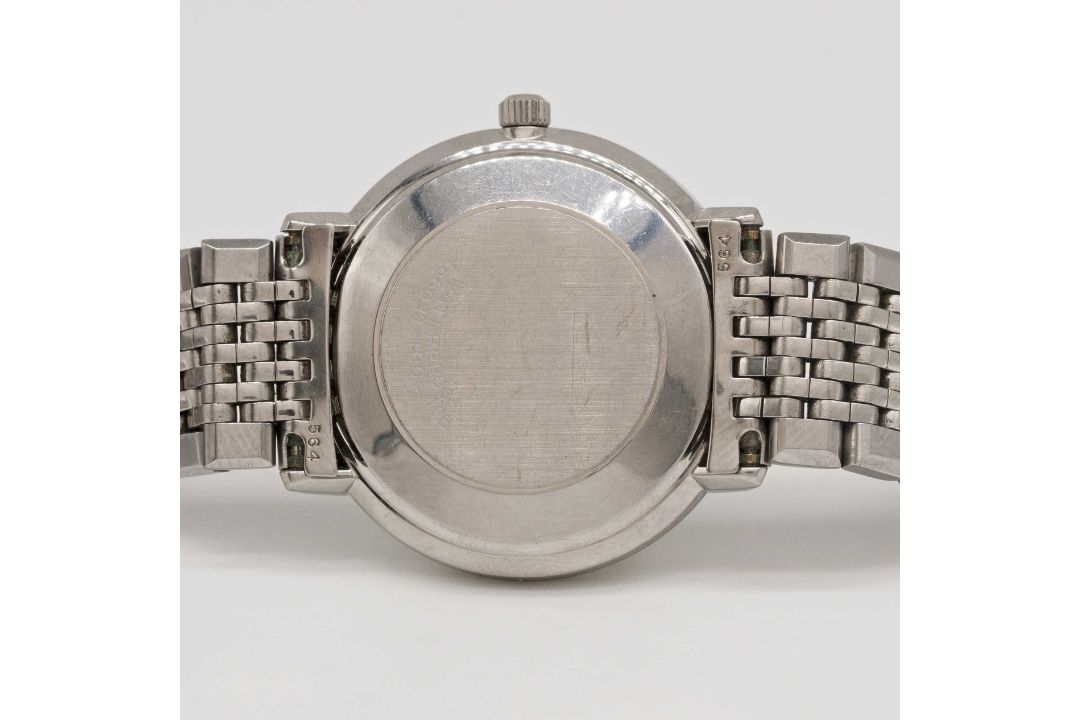 A GENTLEMAN'S STAINLESS STEEL OMEGA DE VILLE AUTOMATIC BRACELET WATCH CIRCA 1970, WITH BRUSHED - Image 6 of 8