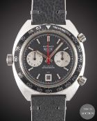 A GENTLEMAN'S STAINLESS STEEL HEUER 