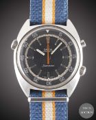 A GENTLEMAN'S LARGE SIZE STAINLESS STEEL OMEGA SEAMASTER CHRONOSTOP WRIST WATCH CIRCA 1969, REF.