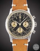 A GENTLEMAN'S STAINLESS STEEL BREITLING NAVITIMER CHRONOGRAPH WRIST WATCH CIRCA 1966, REF. 806