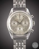 A GENTLEMAN'S STAINLESS STEEL WAKMANN CHRONOGRAPH BRACELET WATCH CIRCA 1960s, WITH 