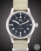 A GENTLEMAN'S STAINLESS STEEL IWC MARK XVIII PILOTS WRIST WATCH DATED 2018, REF. 327007 IWC TRIBUTE