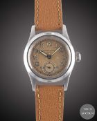 A STAINLESS STEEL OYSTER SPORT AQUA WRIST WATCH CIRCA 1943, REF. 3136 Movement: 15J, manual wind.