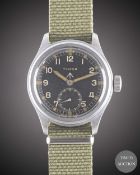 A GENTLEMAN'S BRITISH MILITARY TIMOR W.W.W. WRIST WATCH CIRCA 1940s, PART OF THE 