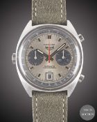 A GENTLEMAN'S STAINLESS STEEL HEUER CARRERA AUTOMATIC CHRONOGRAPH WRIST WATCH CIRCA 1970s, REF. 1153