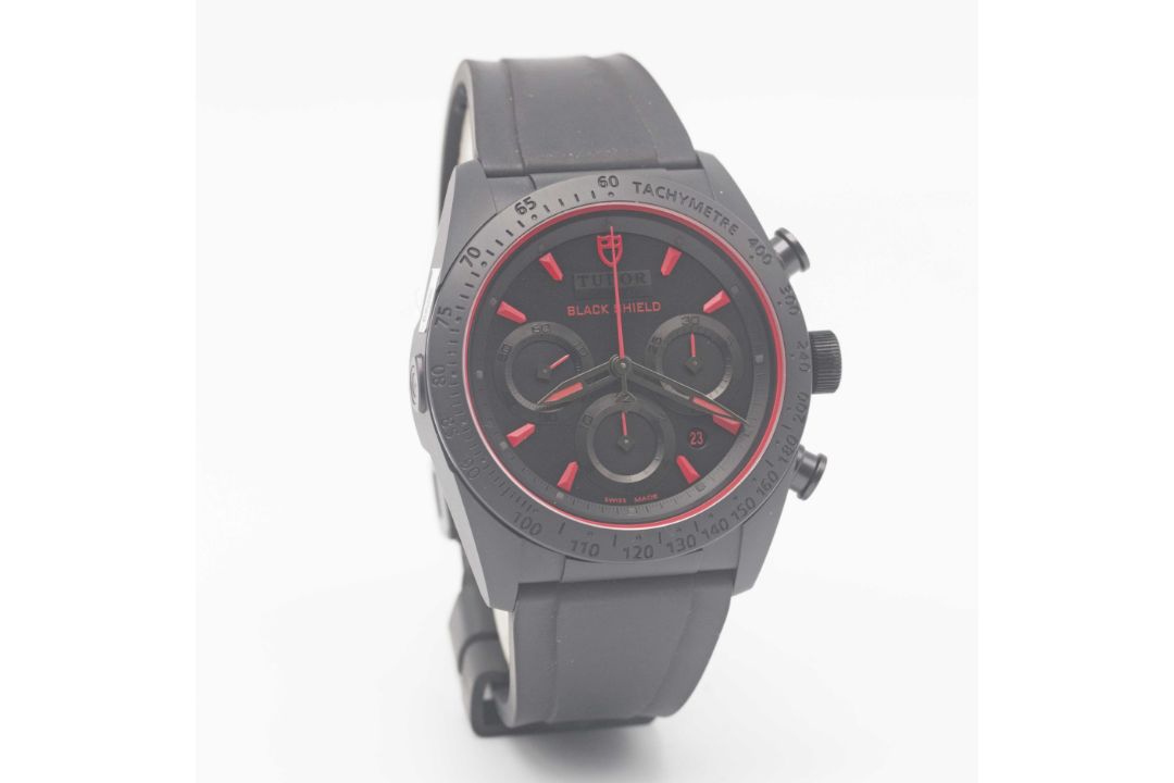 A GENTLEMAN'S BLACK CERAMIC ROLEX TUDOR FASTRIDER BLACK SHIELD CHRONOGRAPH WRIST WATCH CIRCA 2014, - Image 4 of 10