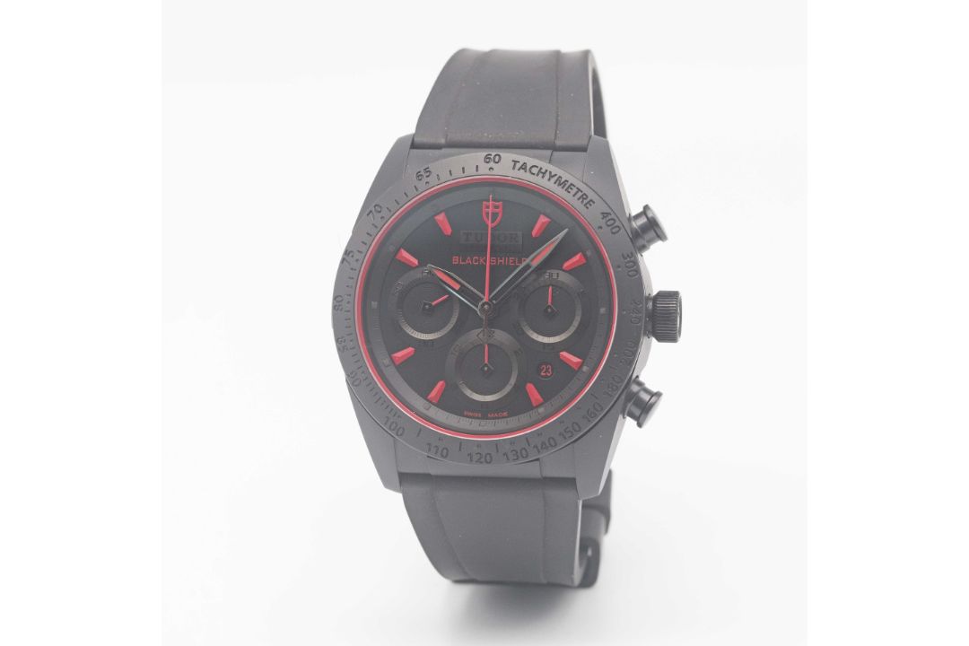 A GENTLEMAN'S BLACK CERAMIC ROLEX TUDOR FASTRIDER BLACK SHIELD CHRONOGRAPH WRIST WATCH CIRCA 2014, - Image 3 of 10