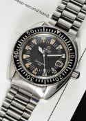 A RARE GENTLEMAN'S STAINLESS STEEL ISRAELI MILITARY OMEGA SEAMASTER 120 AUTOMATIC DIVERS BRACELET