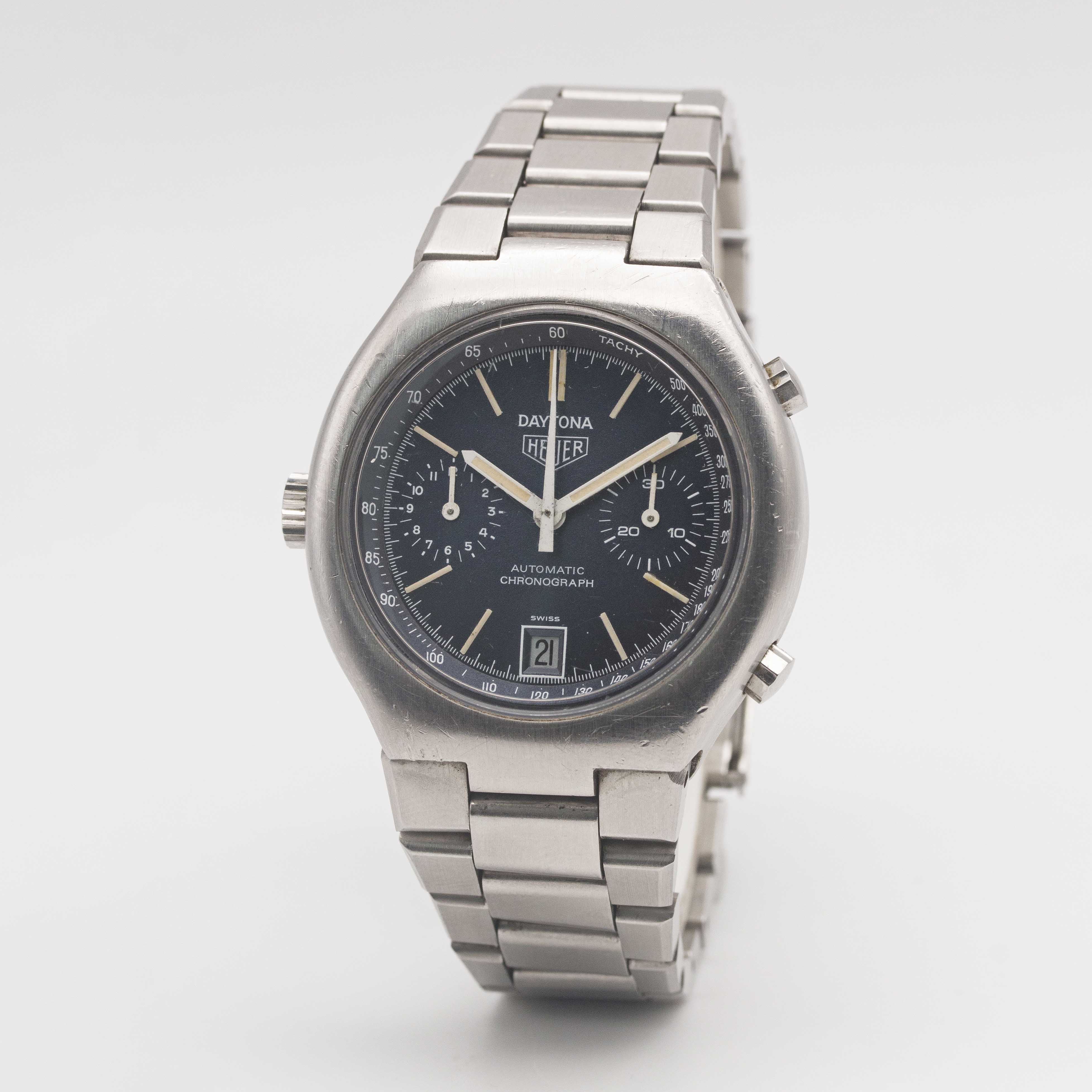 A GENTLEMAN'S STAINLESS STEEL HEUER DAYTONA AUTOMATIC CHRONOGRAPH BRACELET WATCH CIRCA 1977, REF. - Image 4 of 10