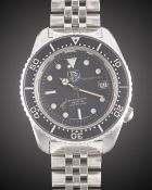 A GENTLEMAN'S STAINLESS STEEL TAG HEUER SPIROTECHNIQUE PROFESSIONAL 200 METERS AUTOMATIC DIVERS