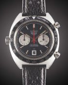 A GENTLEMAN'S STAINLESS STEEL HEUER 