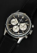 A RARE GENTLEMAN'S STAINLESS STEEL BREITLING 765 CO PILOT CHRONOGRAPH WRIST WATCH CIRCA 1966, REF.