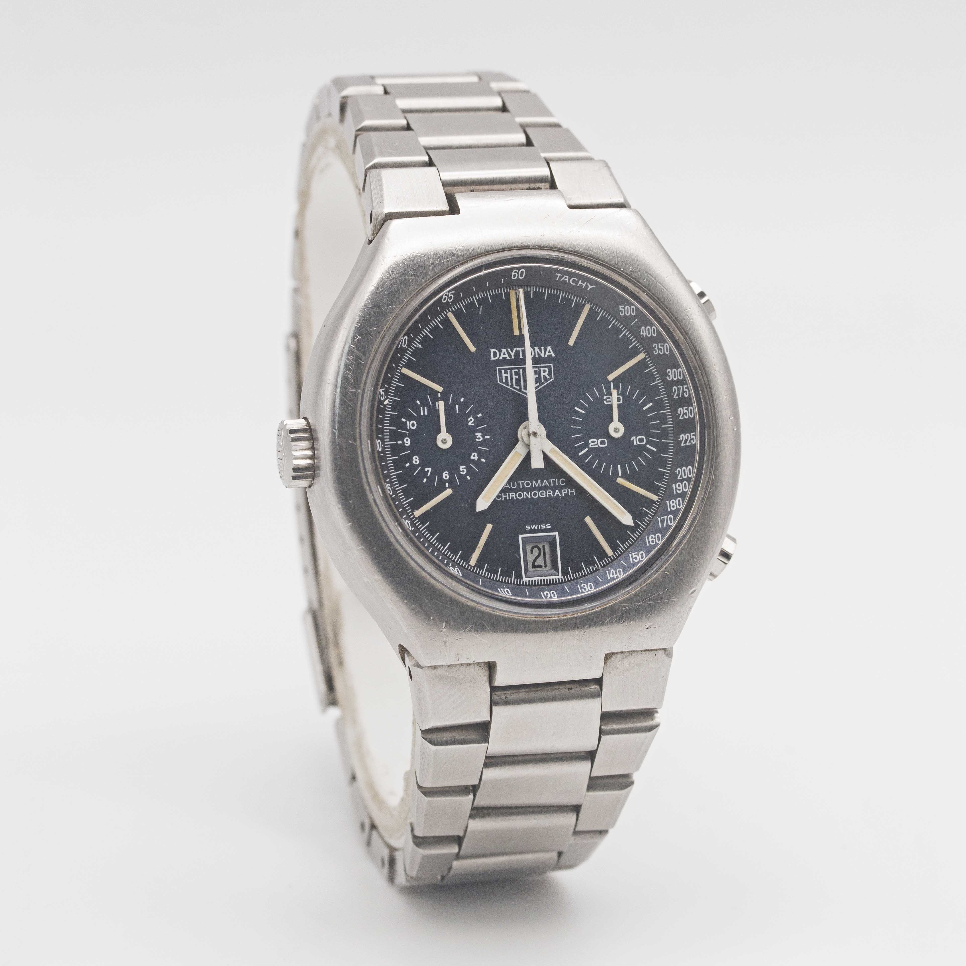 A GENTLEMAN'S STAINLESS STEEL HEUER DAYTONA AUTOMATIC CHRONOGRAPH BRACELET WATCH CIRCA 1977, REF. - Image 5 of 10