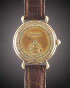 A GENTLEMAN'S LARGE SIZE 18K SOLID GOLD VACHERON & CONSTANTIN WRIST WATCH CIRCA 1950, WITH 