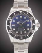 A GENTLEMAN'S STAINLESS STEEL ROLEX OYSTER PERPETUAL DATE SEA DWELLER DEEPSEA 
