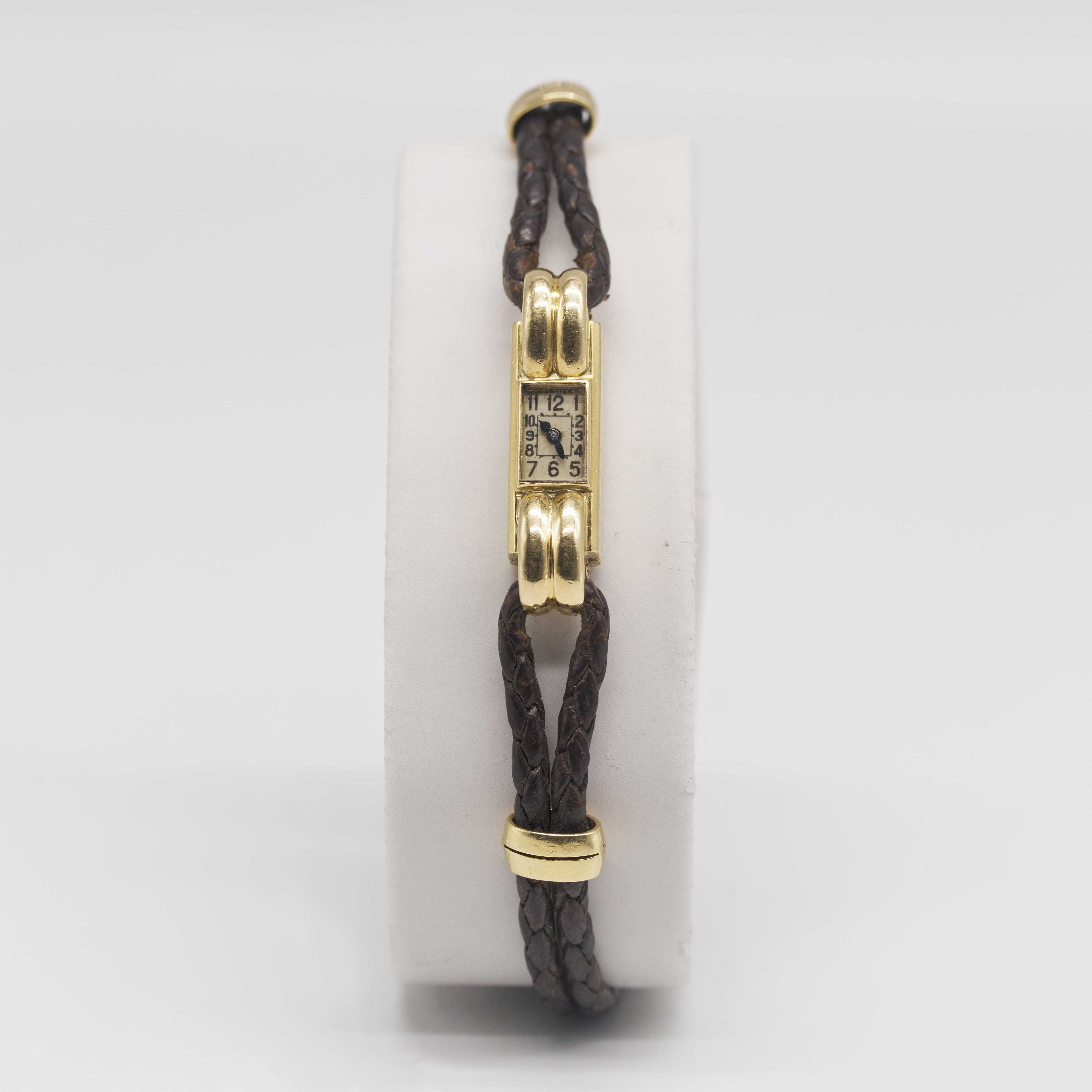 A RARE LADIES 18K SOLID GOLD CARTIER BACK WIND WRIST WATCH CIRCA 1929, WITH LONDON IMPORT MARK, - Image 2 of 13