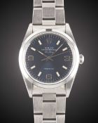A GENTLEMAN'S SIZE STAINLESS STEEL ROLEX OYSTER PERPETUAL AIR KING PRECISION BRACELET WATCH DATED