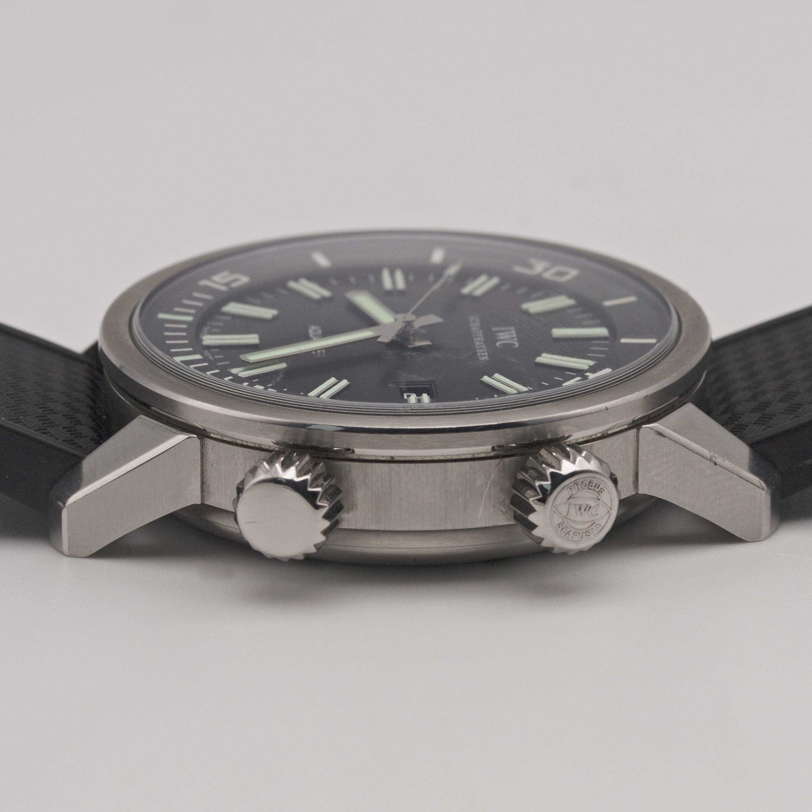 A GENTLEMAN'S STAINLESS STEEL IWC AQUATIMER VINTAGE AUTOMATIC WRIST WATCH CIRCA 2008, REF. - Image 8 of 9