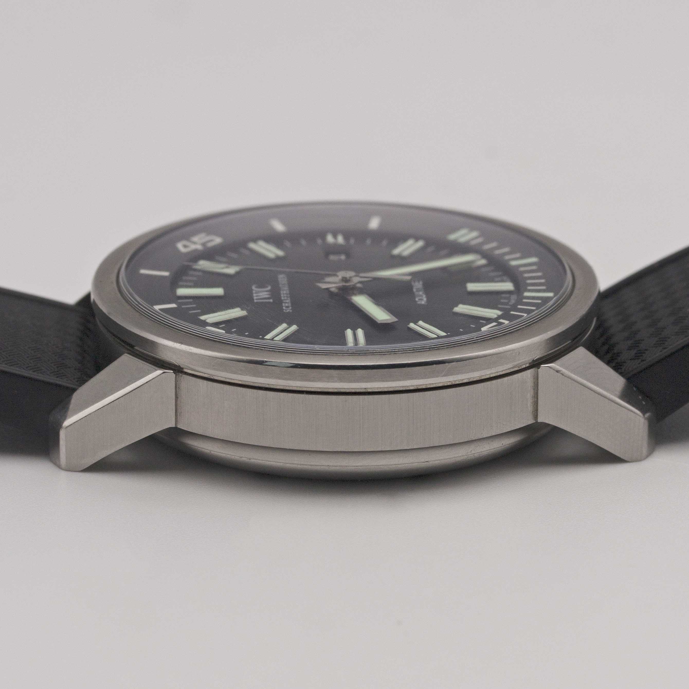 A GENTLEMAN'S STAINLESS STEEL IWC AQUATIMER VINTAGE AUTOMATIC WRIST WATCH CIRCA 2008, REF. - Image 9 of 9