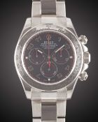 A GENTLEMAN'S 18K SOLID WHITE GOLD ROLEX OYSTER PERPETUAL DAYTONA COSMOGRAPH BRACELET WATCH CIRCA